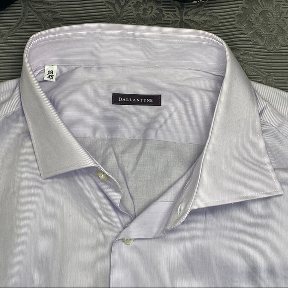 Ballantyne Lilac Button Down Dress Shirt - 53 in - Picture 12 of 13